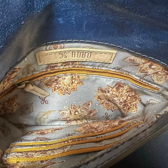 Hobo Navy Blue Leather Crossbody Bag - Picture 5 of 8